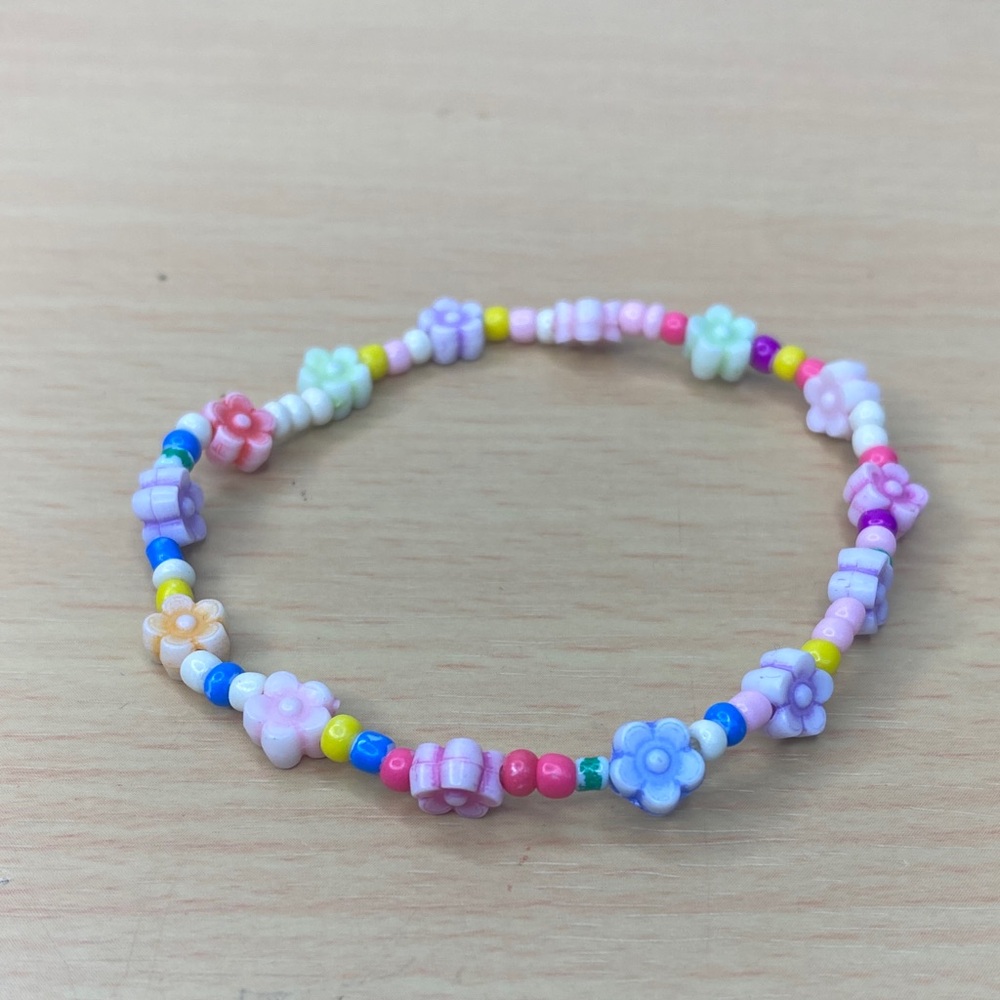 Girl flower elastic bracelet